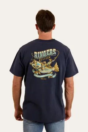 Buckin Barra Mens Loose Fit T-Shirt - NAVY