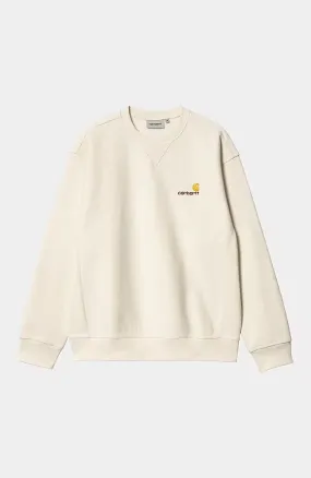Carhartt Wip American Script Sweatshirt Natural lose fit