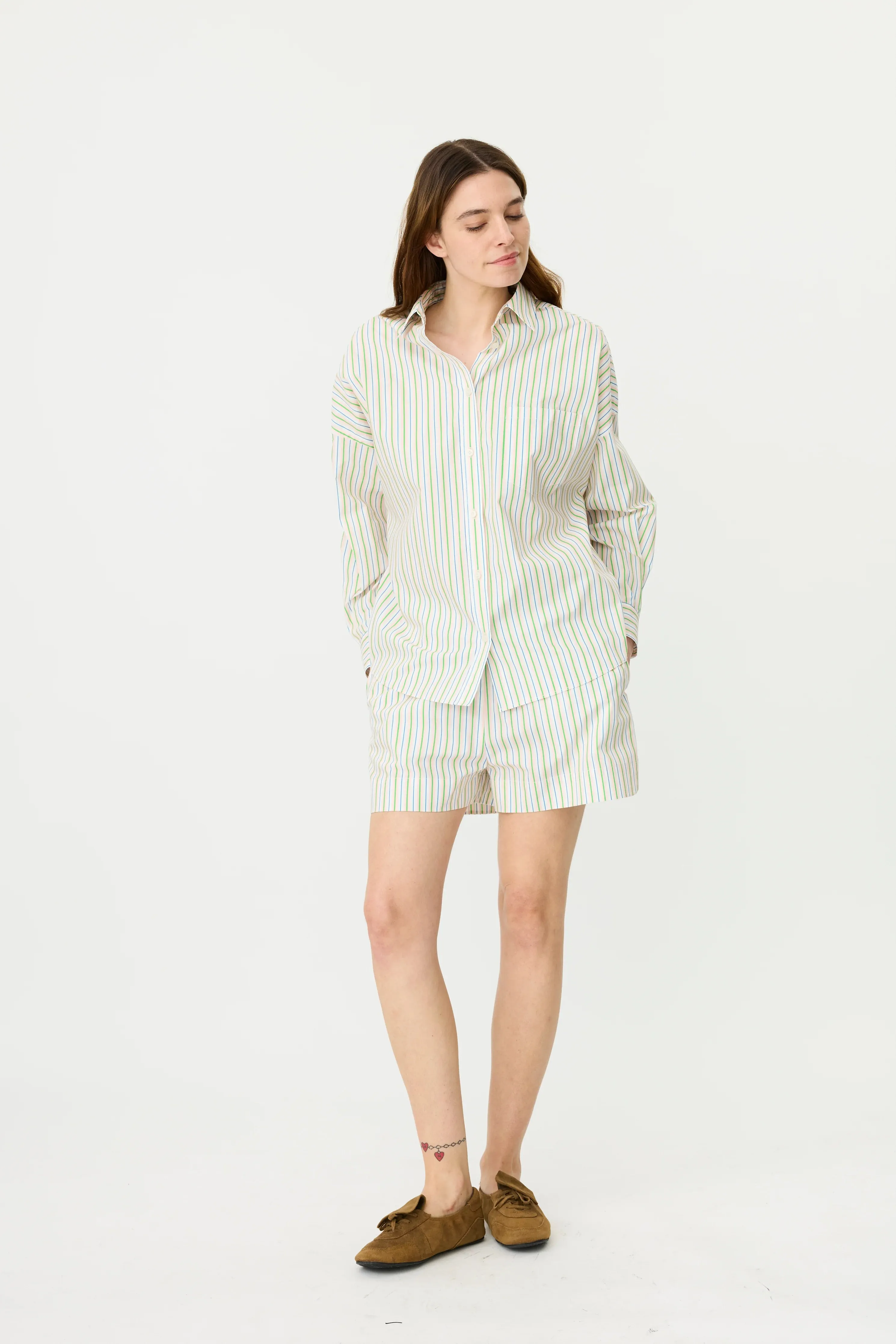 Chiara Long Sleeve Shirt Multi Stripe
