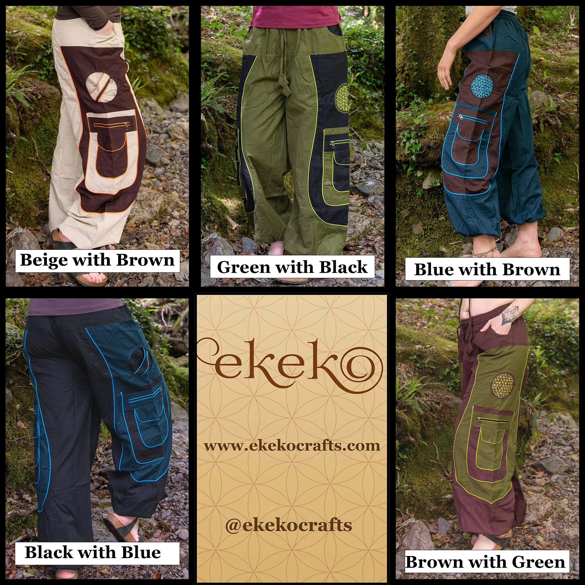 Flower of Life Hippie Pants