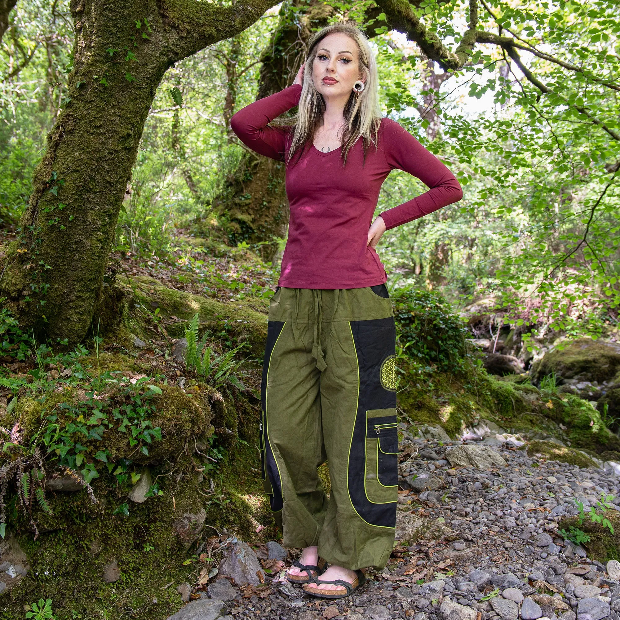 Flower of Life Hippie Pants