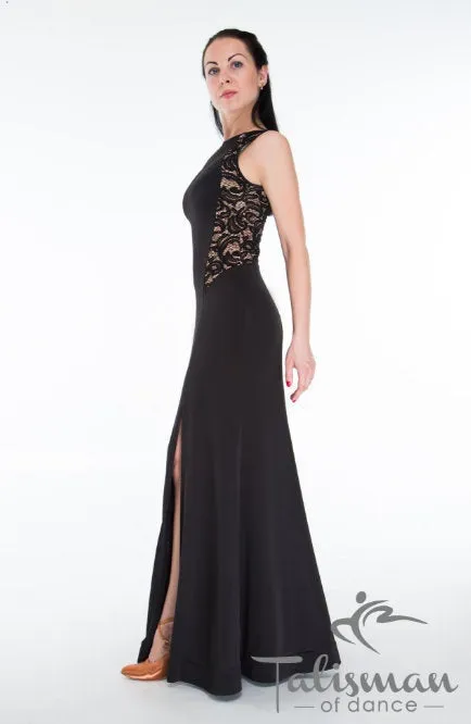 Long black dress for dancing, maxi dress for dance, dress for dance, floor length dress