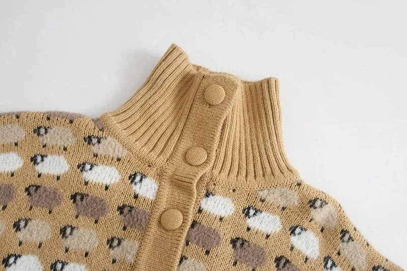 LOOSE JACQUARD KNITTED SWEATER