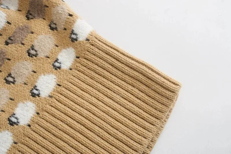 LOOSE JACQUARD KNITTED SWEATER