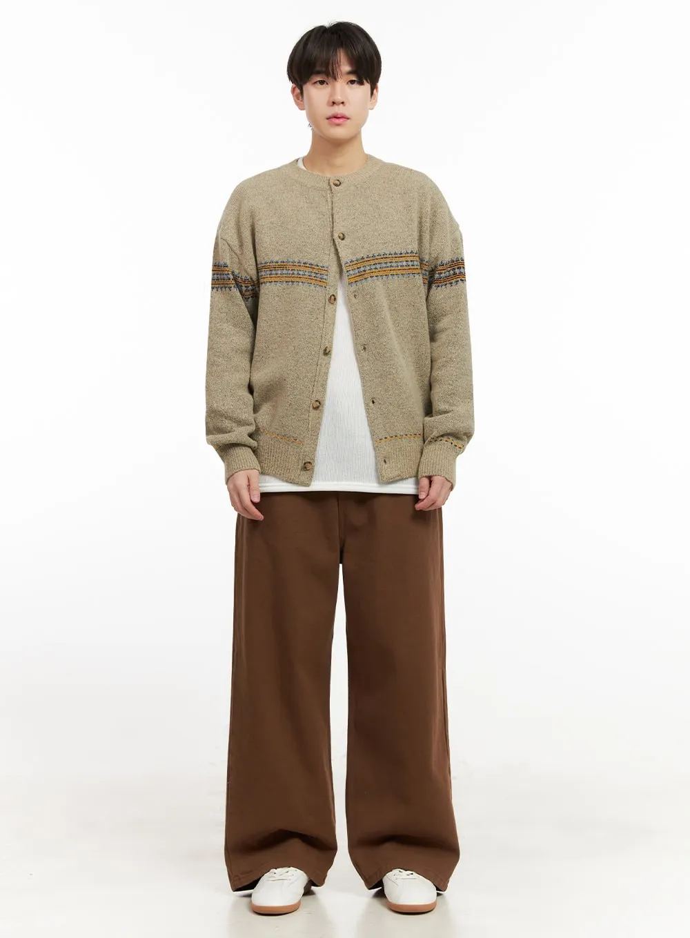 Men's Nordic Loose-Fit Cardigan IJ517