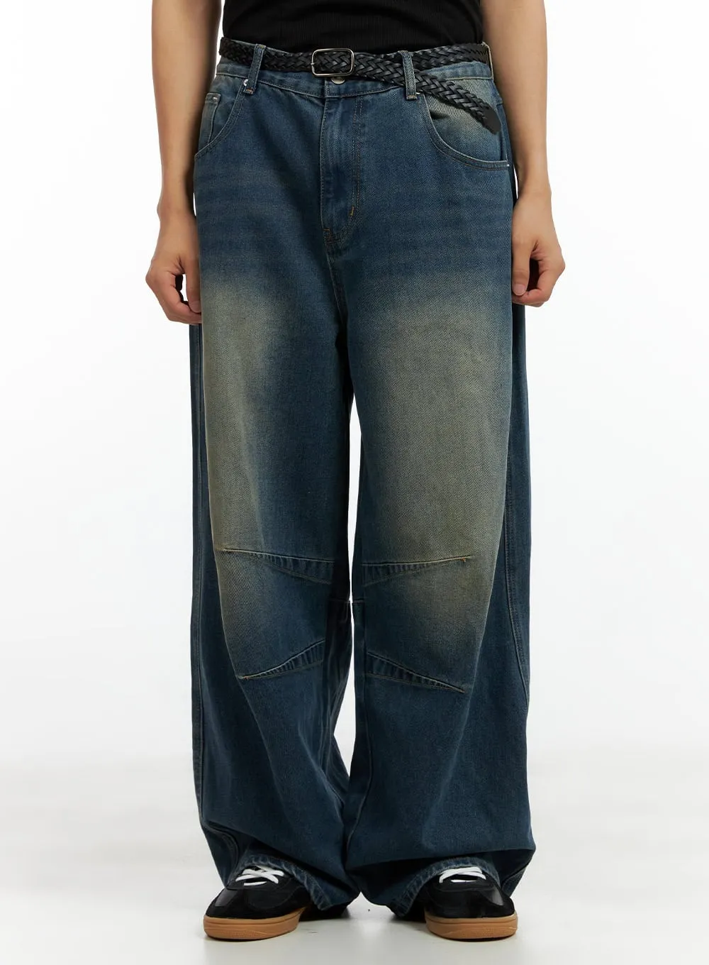 Men's Pintuck Loose Fit Jeans CL429