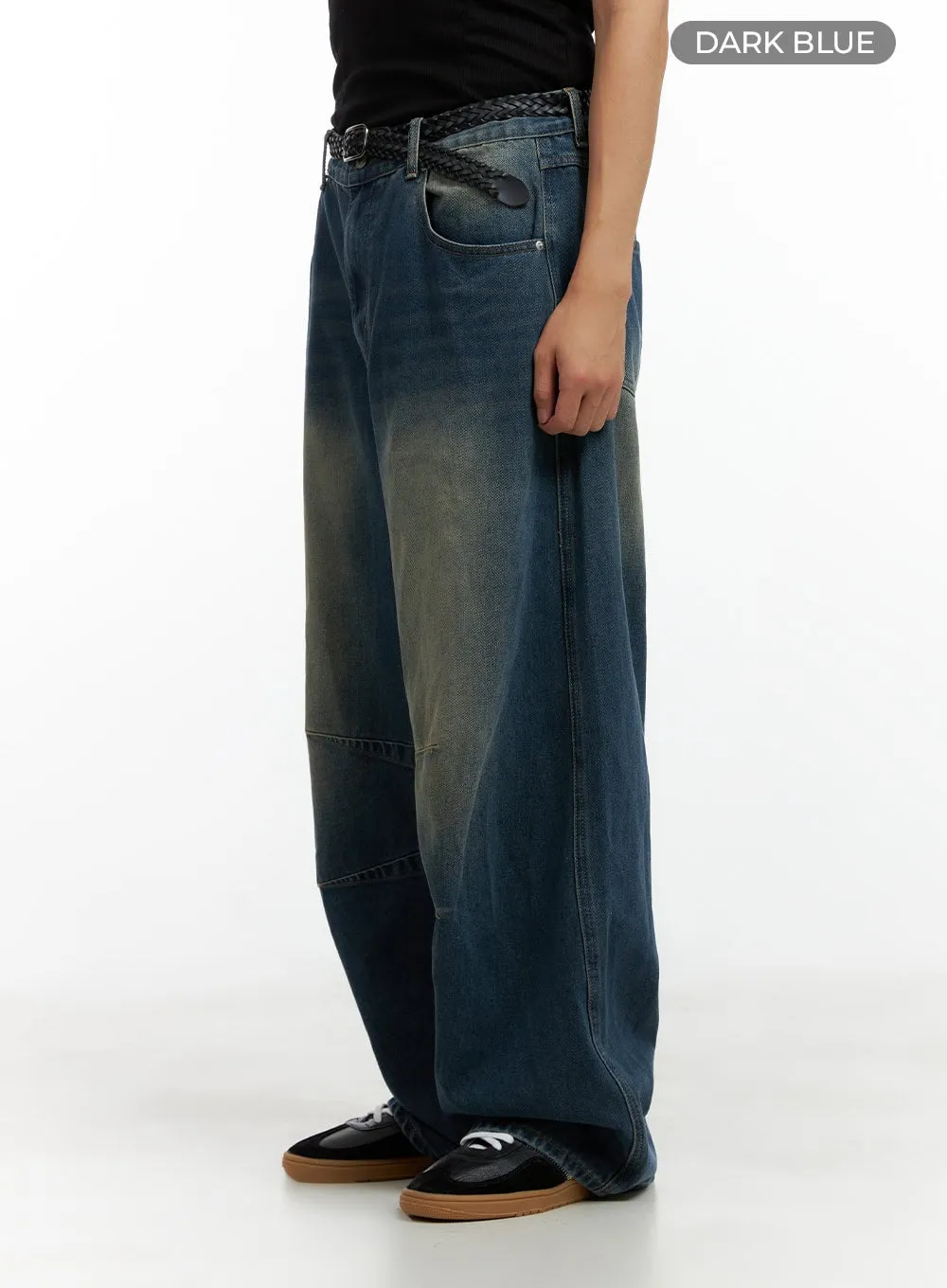 Men's Pintuck Loose Fit Jeans CL429