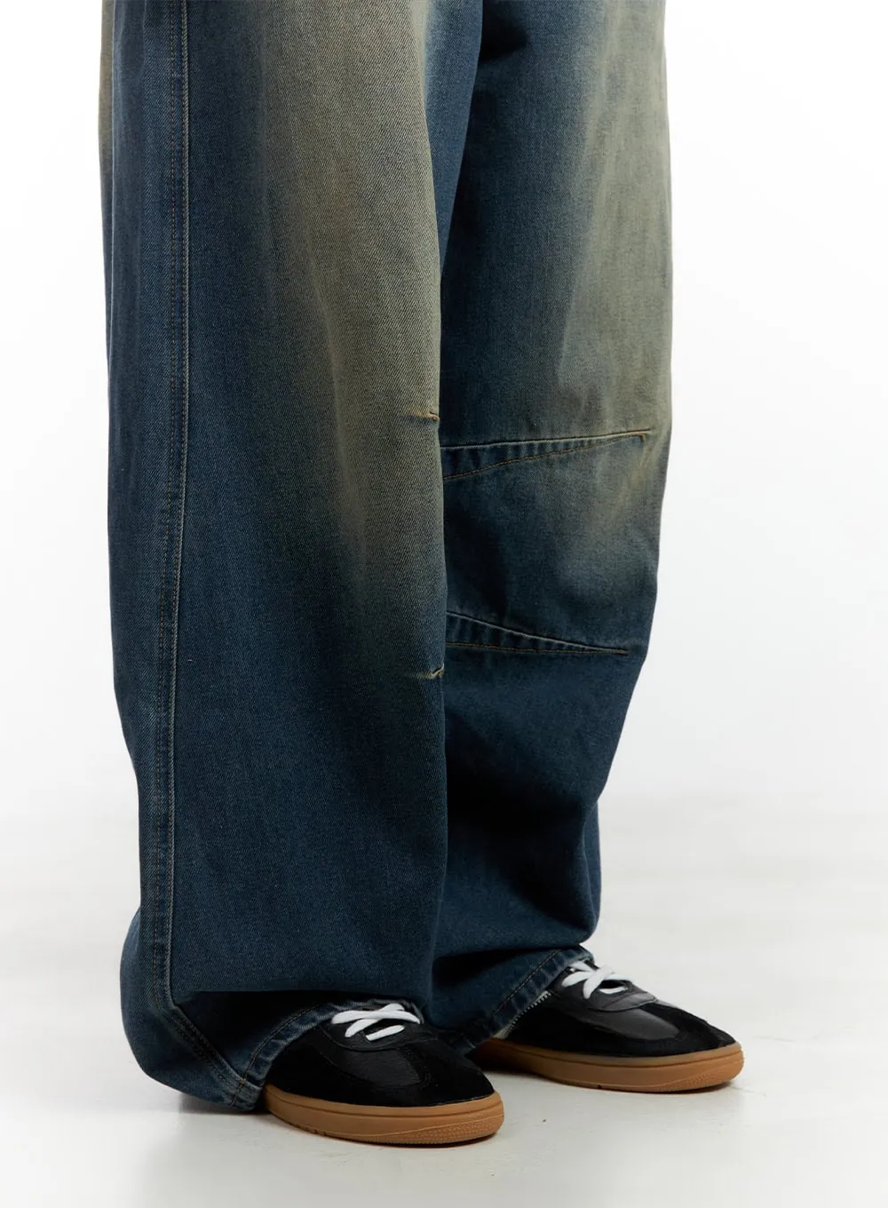 Men's Pintuck Loose Fit Jeans CL429
