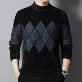 Men's Relaxed Fit Knitted Sweater - Cozy & Stylish