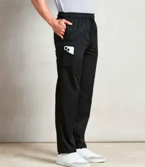 Premier Select Slim Leg Chef's Trousers | Black
