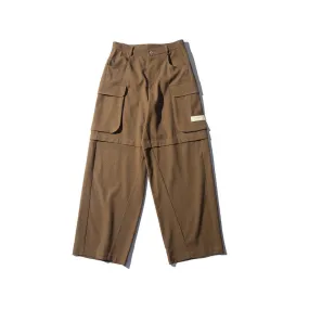 ROARINGWILD Loose Fit Cargo Pants Brown