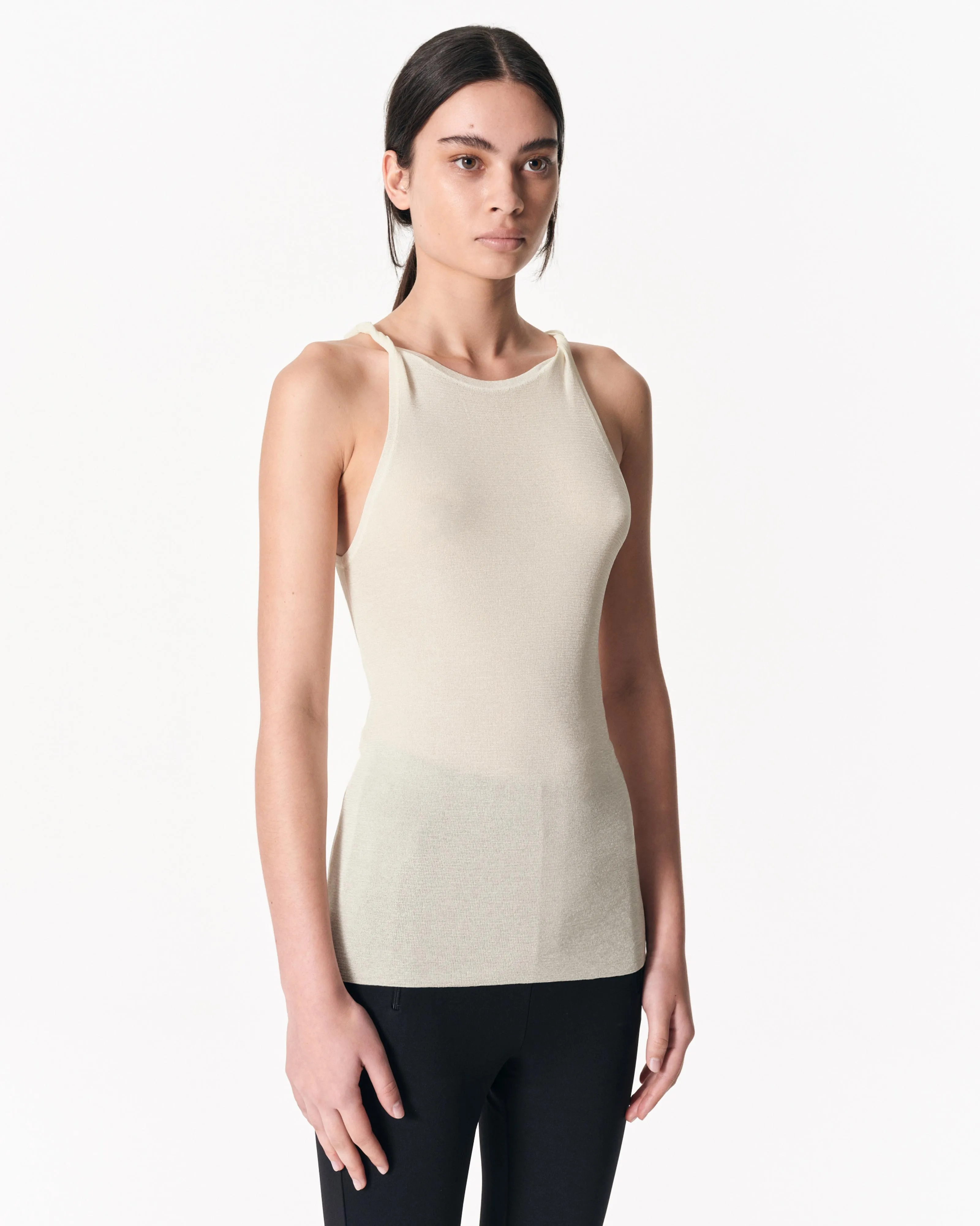 The Twisted Singlet - Ecru