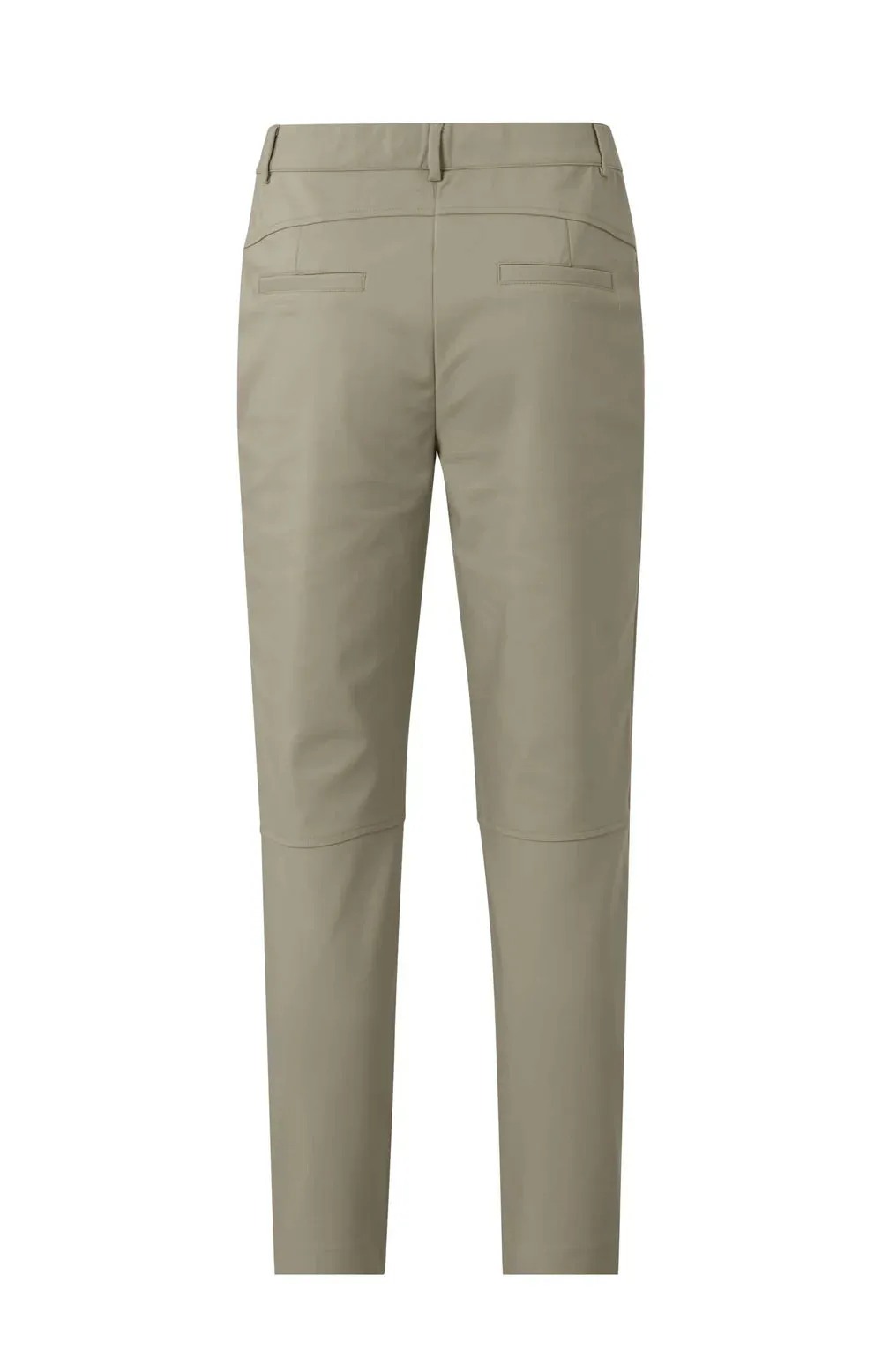 YAYA Slim Fit Trouser W Fancy Seams Winter Twig Beige